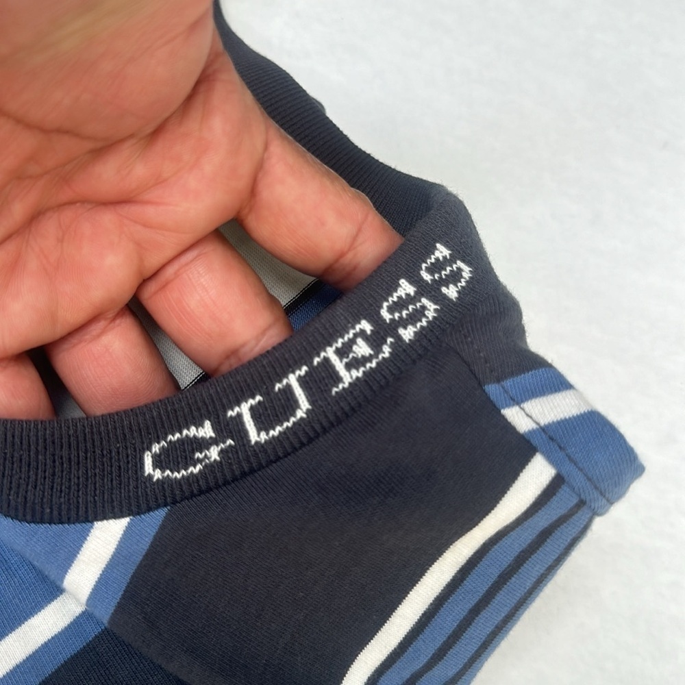 New Guess Short-Sleeve Original Brand Striped T-Shirt SZ M - Picture 3 of 7
